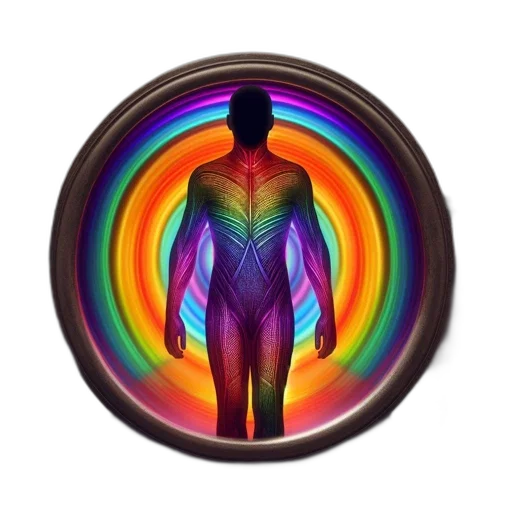 jacket, robot, concept art, neon transparent PNG cut-out