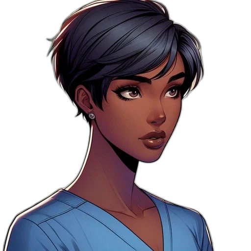 staff, face, comic book art, concept art transparent PNG cut-out