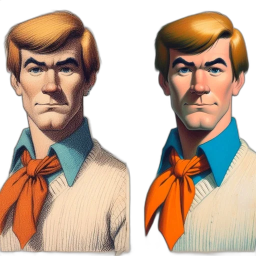 face, jacket, concept art, comic book art transparent PNG cut-out