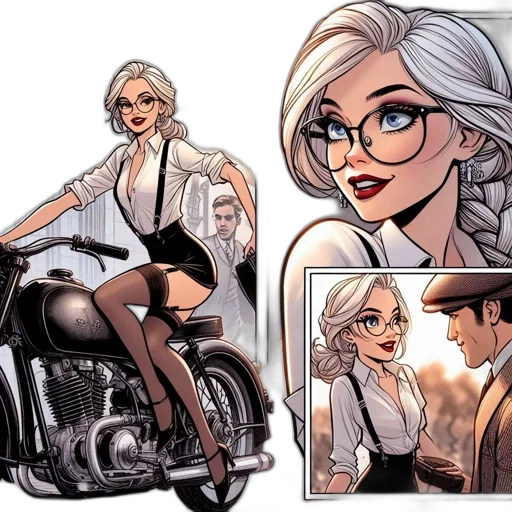 comic book art, concept art, cartoon, illustrated transparent PNG cut-out
