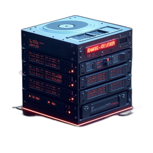 robot, cyberpunk, 3d render, vaporwave transparent PNG cut-out