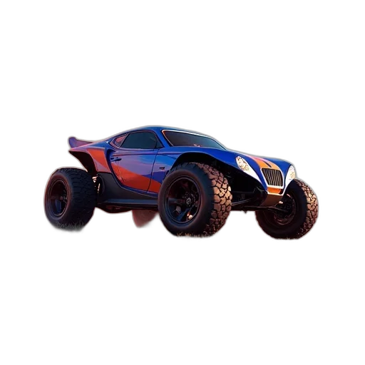 car, weapon, robot, 3d render transparent PNG cut-out