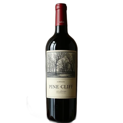 bottle, pine, cliff, caberne transparent PNG cut-out