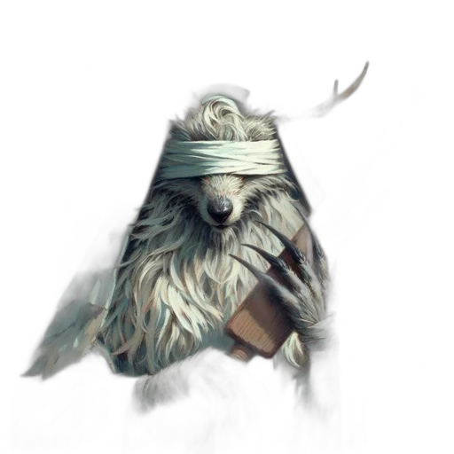 mask, animal, creature, staff transparent PNG cut-out