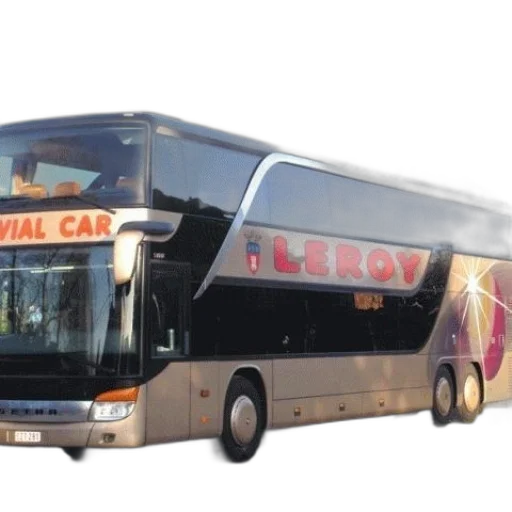 3d render, photorealistic, concept art, double-decker transparent PNG cut-out