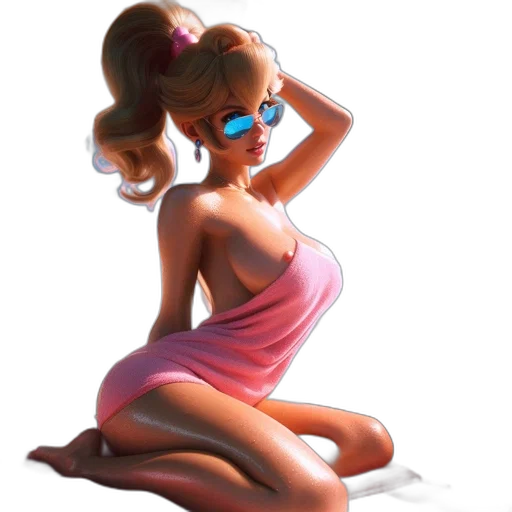 dress, concept art, cartoon, 3d render transparent PNG cut-out