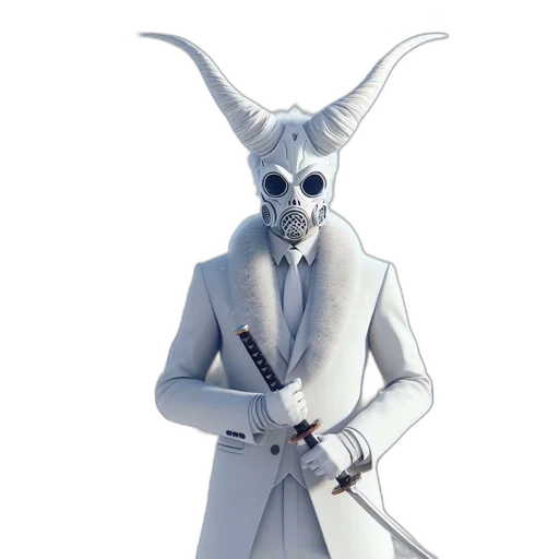 staff, mask, creature, animal transparent PNG cut-out