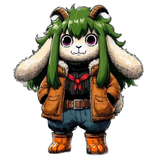 animal, jacket, creature, staff transparent PNG cut-out