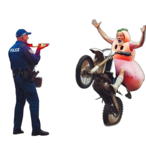weapon, car, jacket, robot transparent PNG cut-out