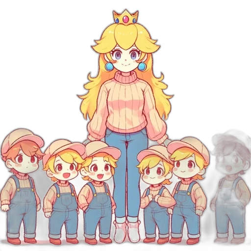 crown, staff, hat, pixel art transparent PNG cut-out