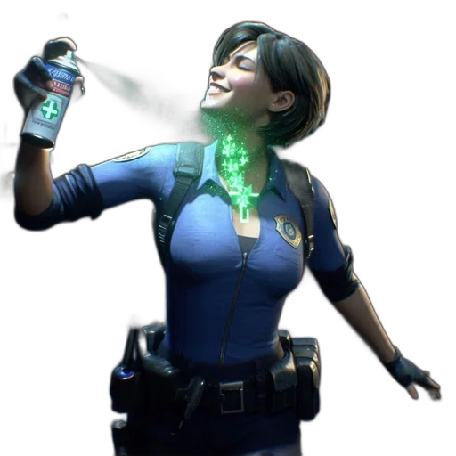 staff, bottle, weapon, robot transparent PNG cut-out