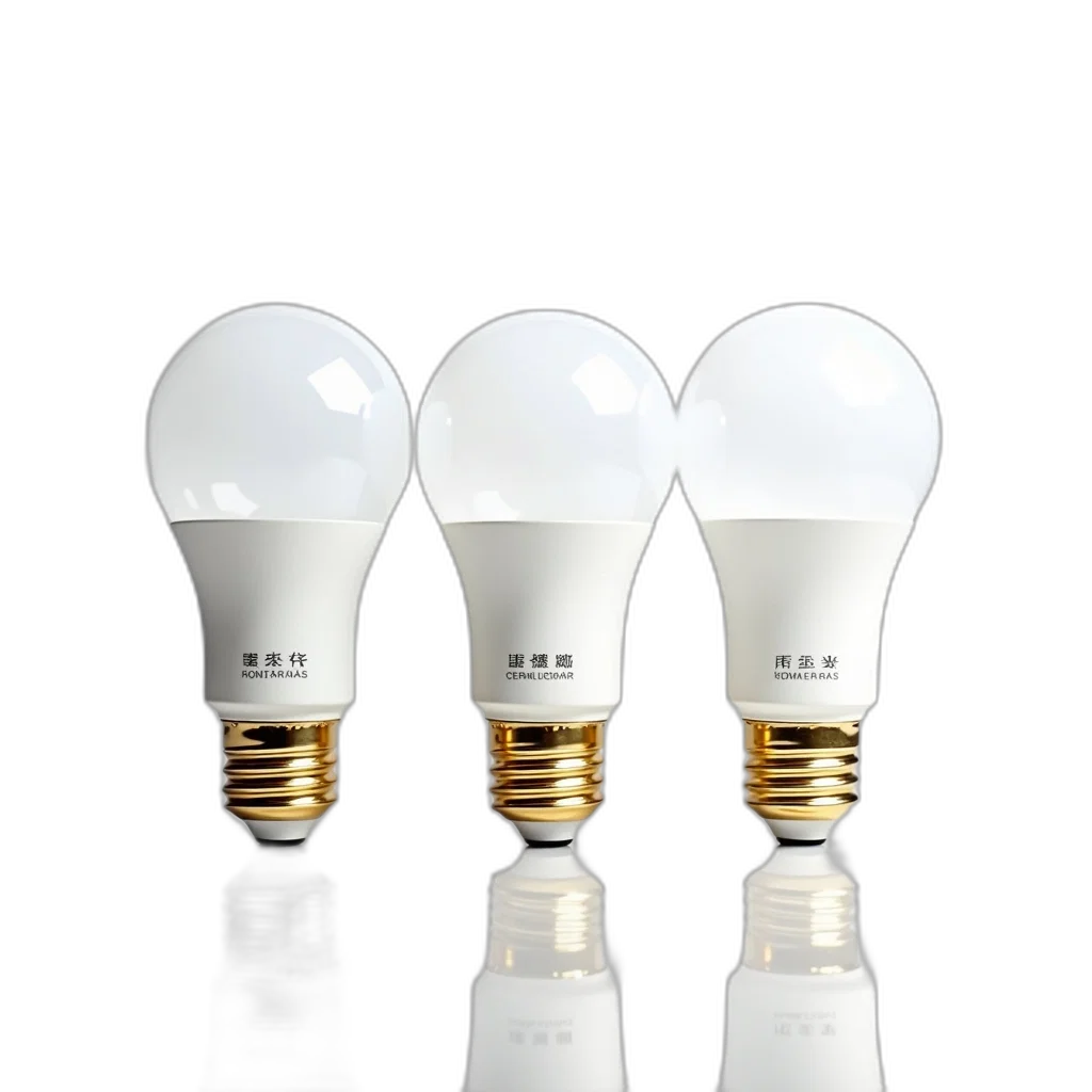 3d render, three, white, led transparent PNG cut-out