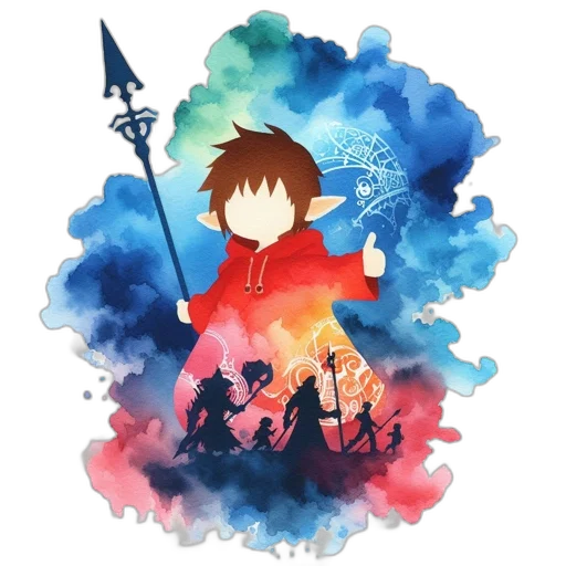 staff, sword, pixel art, fantasy art transparent PNG cut-out