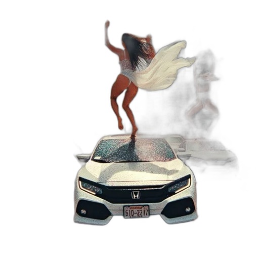 car, dragon, concept art, 3d render transparent PNG cut-out