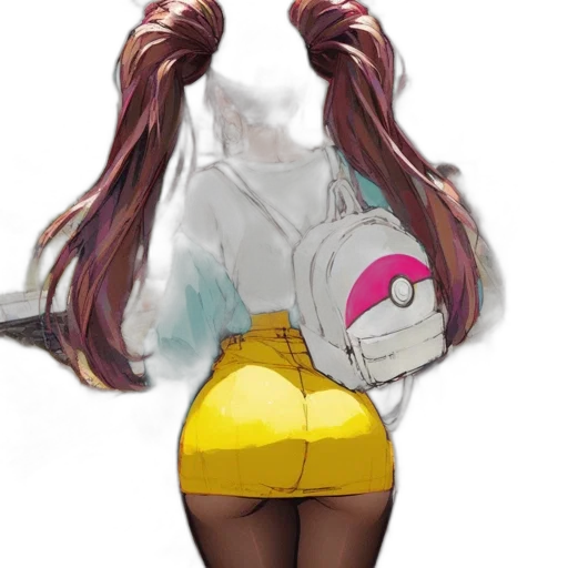 jacket, dress, weapon, hair transparent PNG cut-out