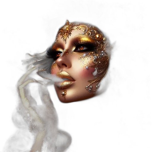 mask, crown, face, jewelry transparent PNG cut-out