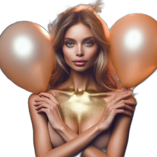 jewelry, photorealistic, concept art, golden transparent PNG cut-out