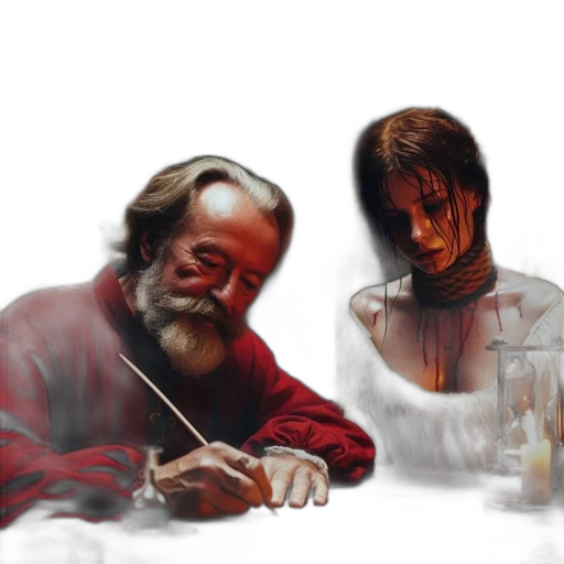 concept art, photorealistic, oil painting, fantasy art transparent PNG cut-out