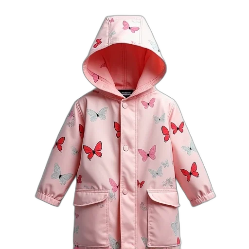 jacket, kid, raincoat, cartoon transparent PNG cut-out
