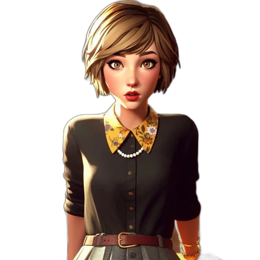staff, dress, jewelry, face transparent PNG cut-out