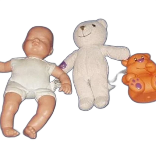 baby, doll, teddy, bear transparent PNG cut-out