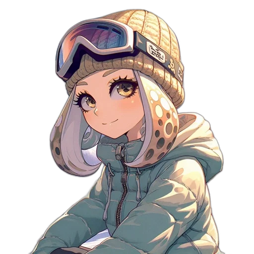 jacket, hat, face, robot transparent PNG cut-out