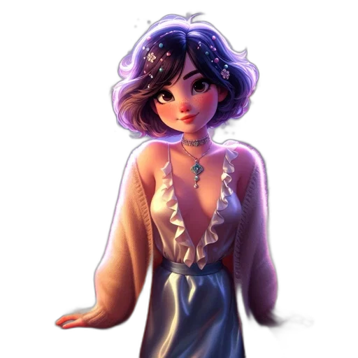 dress, concept art, fantasy art, pixel art transparent PNG cut-out