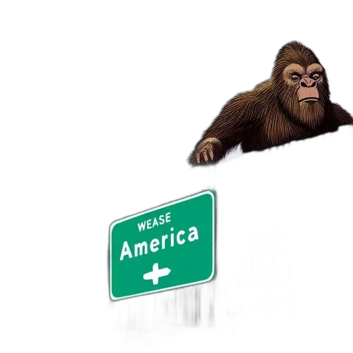 animal, concept art, oversized, gorilla transparent PNG cut-out