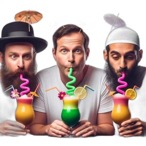 staff, three, culturally, diverse transparent PNG cut-out