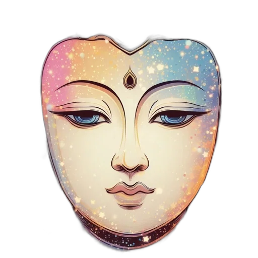mask, jewelry, face, fantasy art transparent PNG cut-out