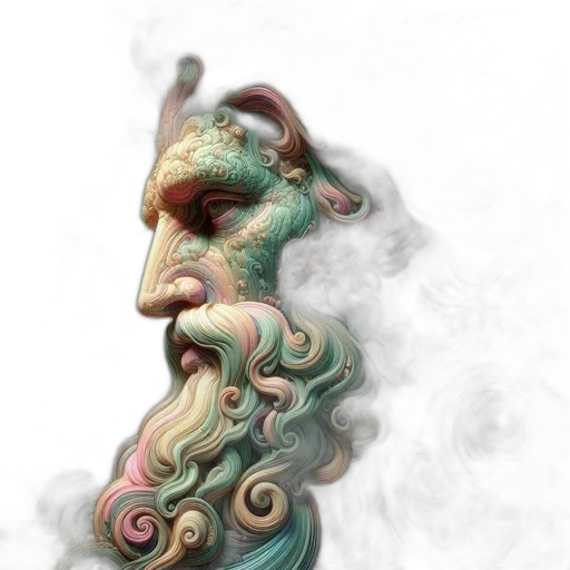 dragon, mask, face, staff transparent PNG cut-out