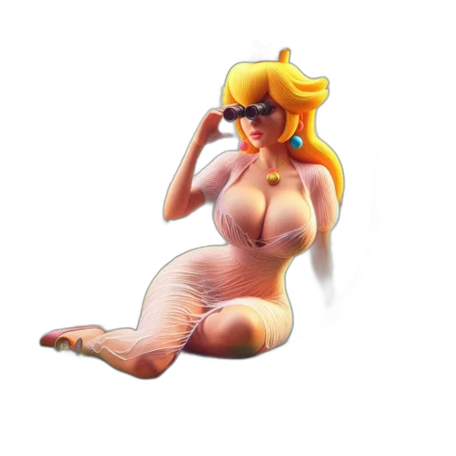 dress, concept art, pixel art, 3d render transparent PNG cut-out