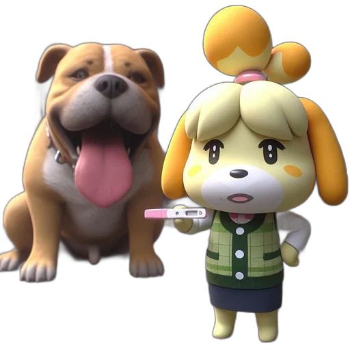 animal, staff, concept art, 3d render transparent PNG cut-out