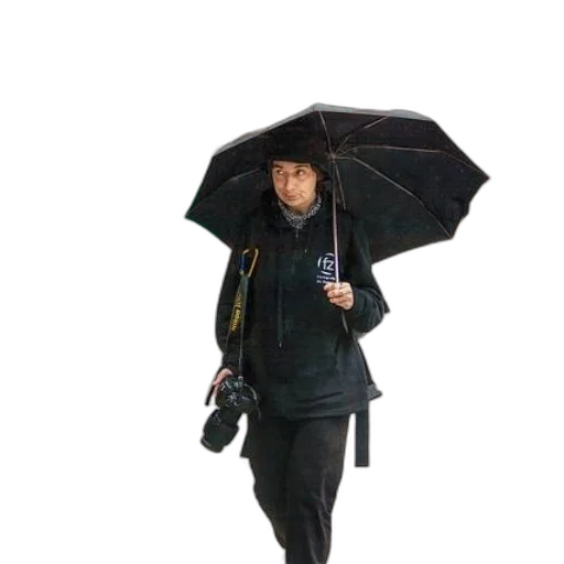 umbrella, staff, jacket, photorealistic transparent PNG cut-out