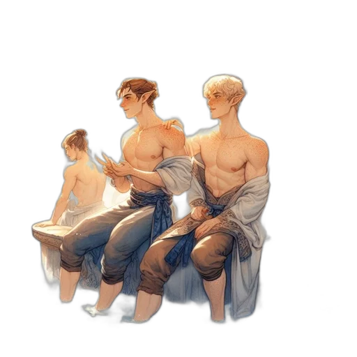 watercolor, concept art, pixel art, fantasy art transparent PNG cut-out
