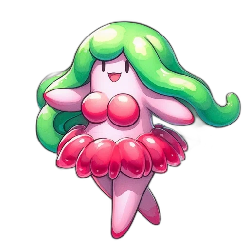 dress, creature, flower, hair transparent PNG cut-out