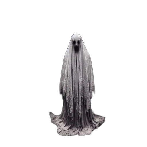 hair, dress, creature, mask transparent PNG cut-out