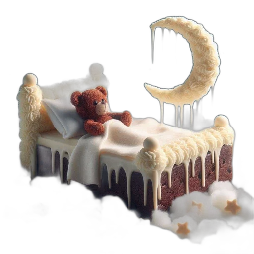 furniture, food, 3d render, concept art transparent PNG cut-out