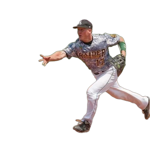 photorealistic, baseball, player, wearing transparent PNG cut-out