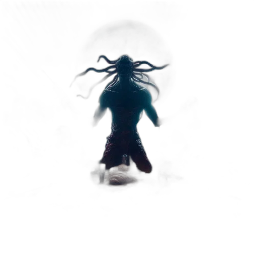 creature, hair, mask, robot transparent PNG cut-out