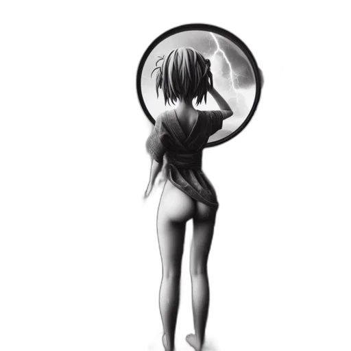 hair, dress, robot, umbrella transparent PNG cut-out
