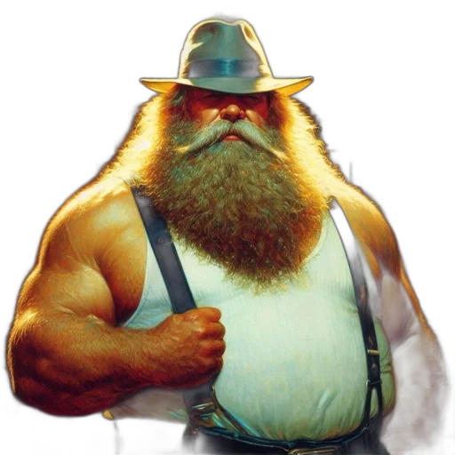 hat, staff, animal, face transparent PNG cut-out