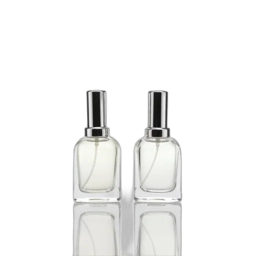 bottle, 3d render, two, identical transparent PNG cut-out