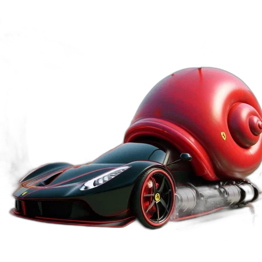 car, weapon, 3d render, concept art transparent PNG cut-out