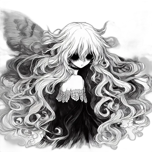 mask, hair, creature, face transparent PNG cut-out