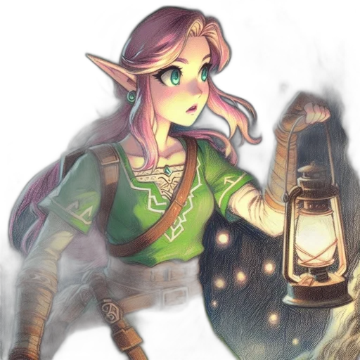staff, bottle, sword, dragon transparent PNG cut-out