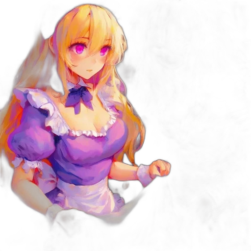 dress, staff, dragon, flower transparent PNG cut-out