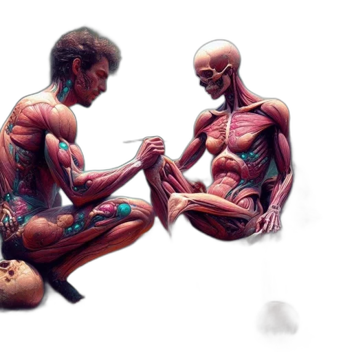 concept art, comic book art, fantasy art, cyberpunk transparent PNG cut-out