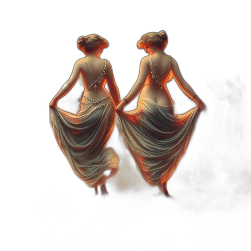 dress, concept art, fantasy art, 3d render transparent PNG cut-out