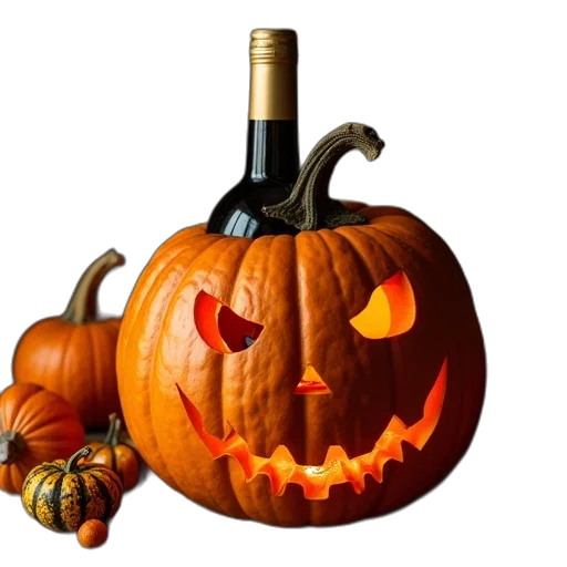 photorealistic, pumpkin, painted, like transparent PNG cut-out